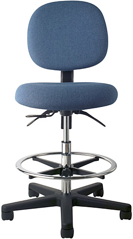 Office Master EF45 Electrostatic Discharge ESD High Drafting Ergonomic Lab Stool