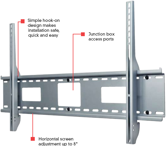Peerless SF670 Smart Mount Flat Wall Mount SF 670 for 42 to 71 inch LCD Screens SF-670