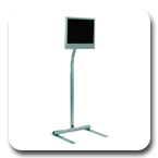 Peerless LCFS-100 LCD Pedestal Stand for 10 to 30 inch Screen LCFS100