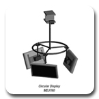 Peerless MDJ760 Flat Panel Multi-display Circular Ceiling Mount MDJ-760