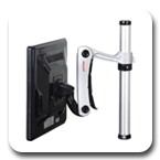 Peerless LCT-A1B3C or LCT-A1B3H Desktop Two Link Articulating Pole Mount