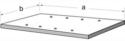Technical drawing for WorkRite 177 Mounting Spacers