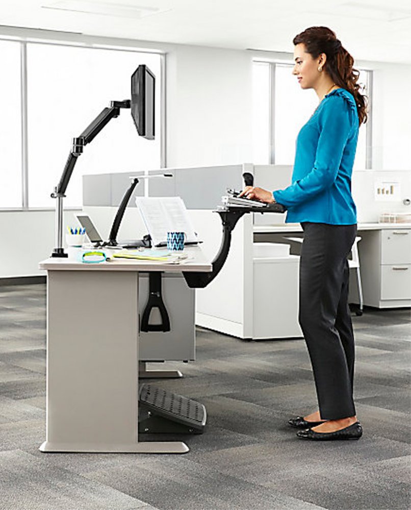 3m Akt180le Adjustable Under Desk Mount Ergonomic Keyboard Tray