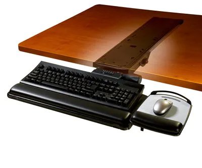 3M AKT150LE Lever Free Adjustable Sliding Keyboard Platform