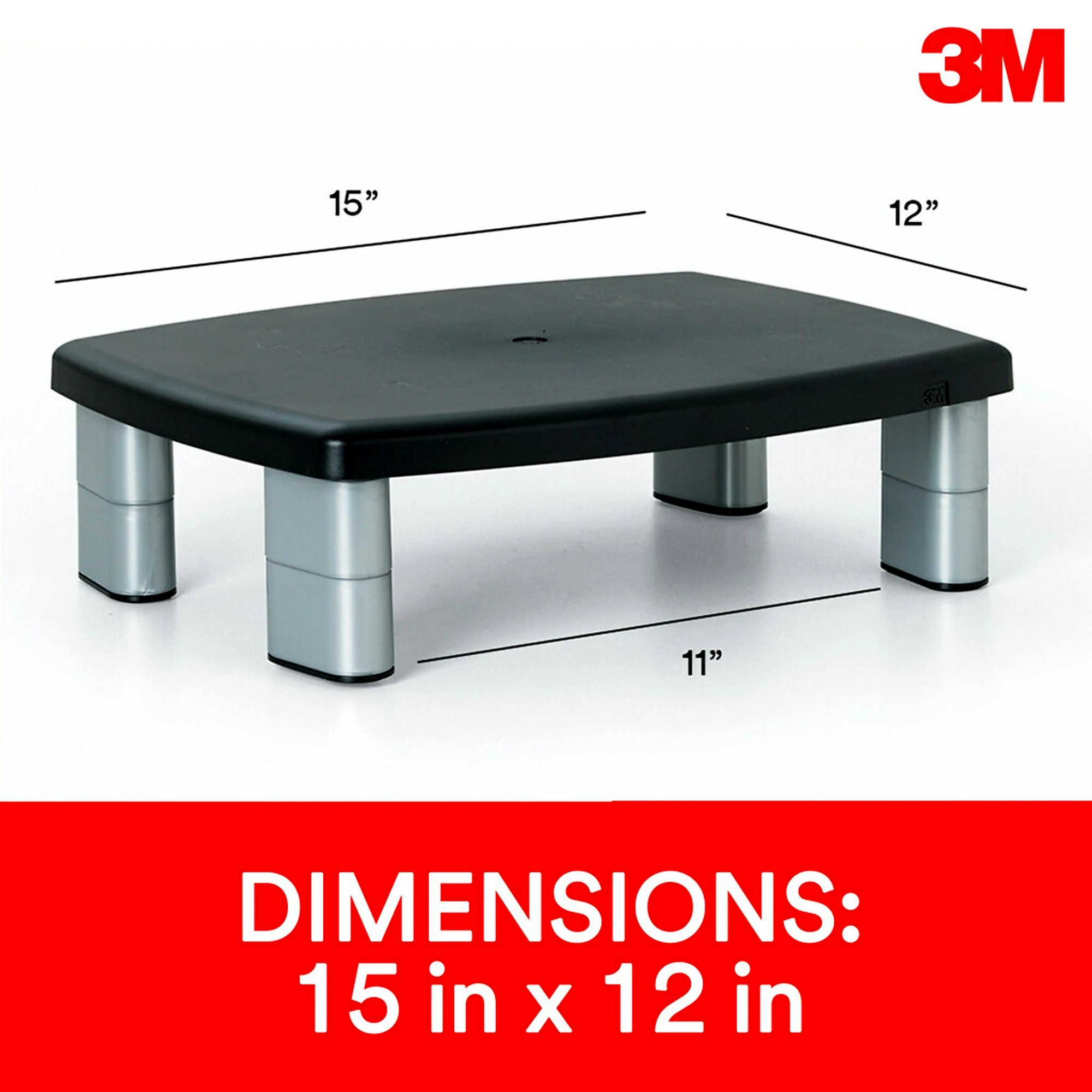 3M MS80B Adjustable Monitor Stand