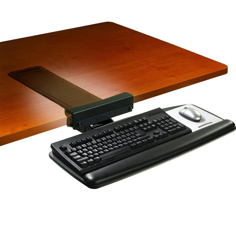 3m Akt65le Adjustable Height And Tilt Economy Keyboard Tray