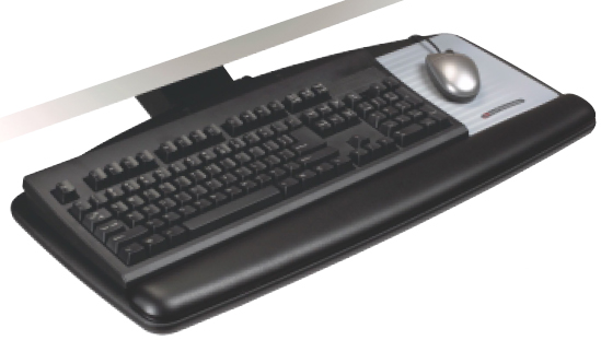 3m Akt60le Adjustable Ergonomic Under Desk Mount Keyboard Tray