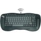 Adesso WKB-3000UB Wireless 2.4 GHz RF Mini Keyboard with Optical Trackball Black
