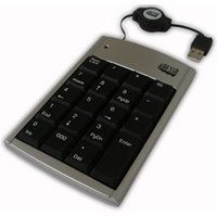 Adesso AKP-150 - 19 Key Numeric Keypad with Retractable Cord