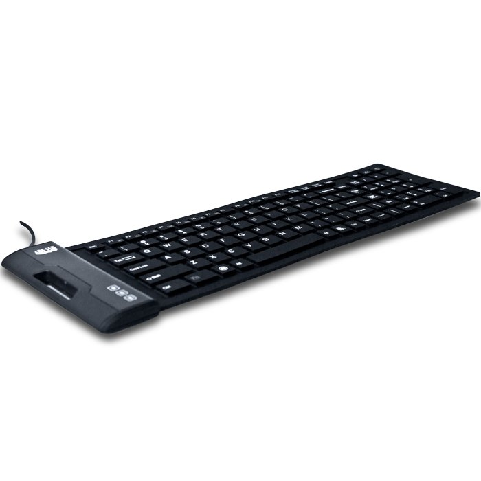 Adesso AKB-222UB SlimTouch Antimicrobial Waterproof Flex Keyboard