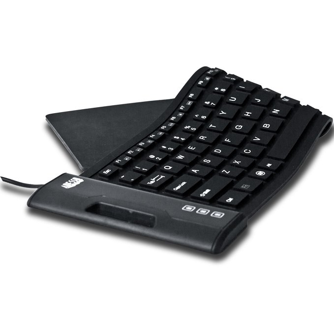 Adesso AKB-222UB SlimTouch Antimicrobial Waterproof Flex Keyboard