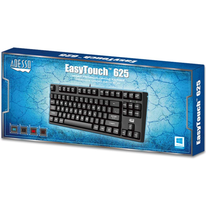 Adesso AKB-625UB EasyTouch 625 Compact Mechanical Gaming Keyboard