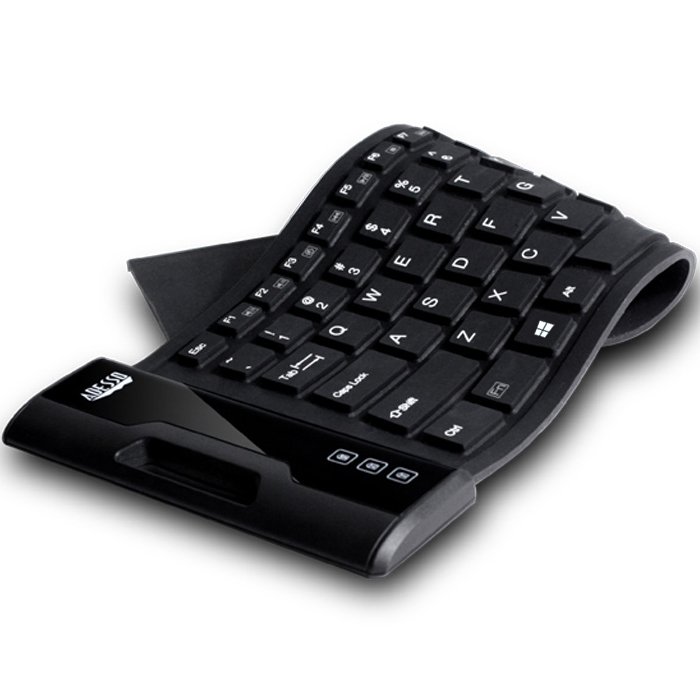 Adesso AKB-212UB Antimicrobial Waterproof Flex Keyboard