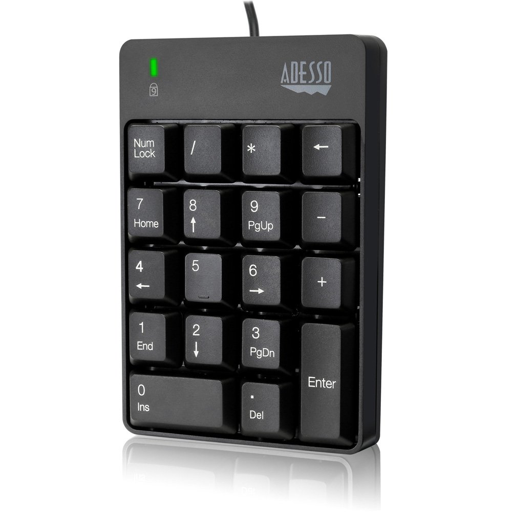 Adesso AKB-601UB USB Spill Resistant 18-Key Numeric Keypad