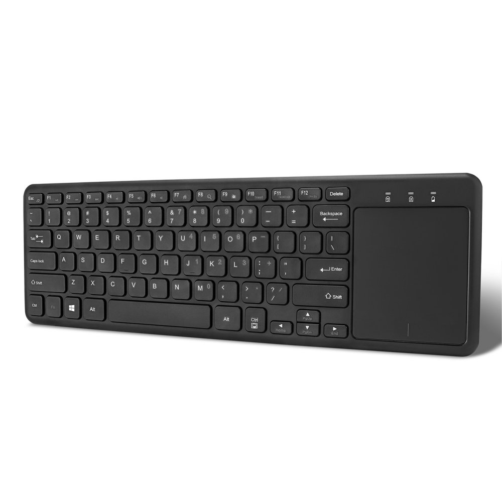 Adesso WKB-4050UB SlimTouch Wireless Keyboard with Built-in Touchpad