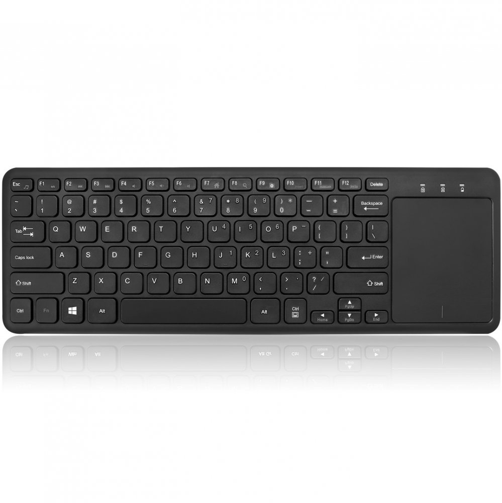 Adesso WKB-4050UB SlimTouch Wireless Keyboard with Built-in Touchpad