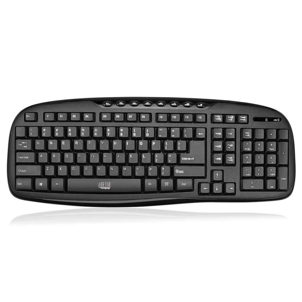 Full size keyboard with compact and stylish design