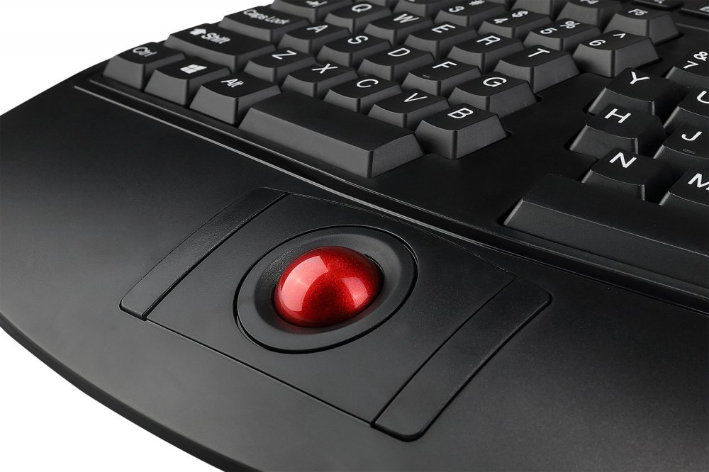 Built-in Trackball with Optical Sensor - Adesso WKB-3500UB