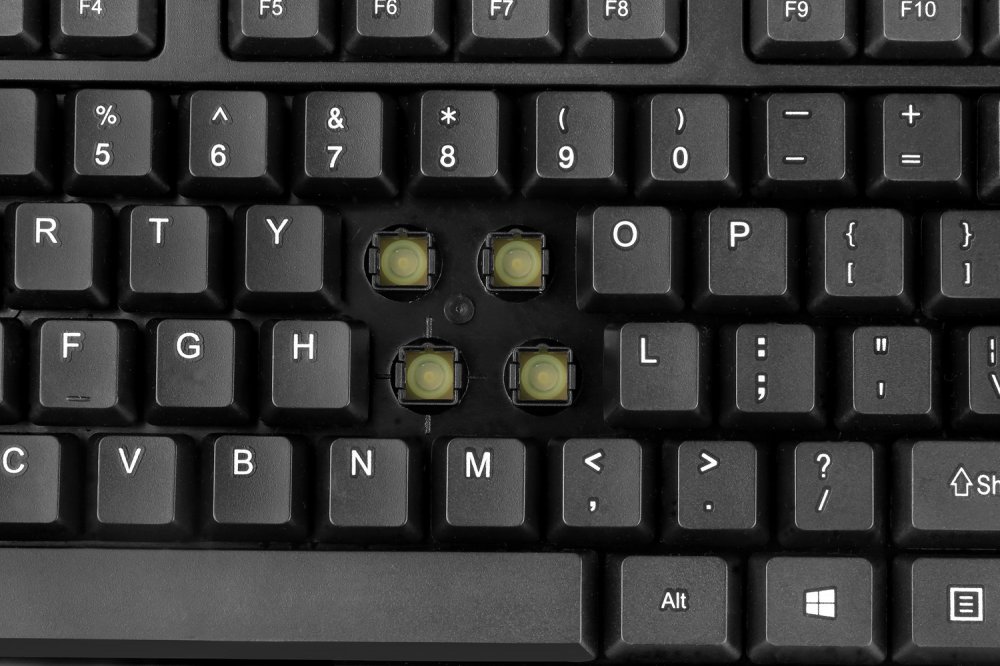Quiet Membrane Key Switches - Adesso WKB-1300UB