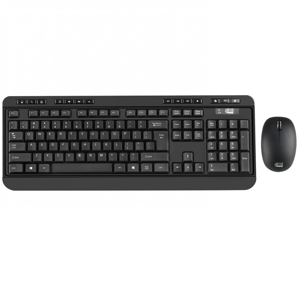 Adesso WKB-1300UB EasyTouch Wireless Desktop Keyboard & Mouse Combo