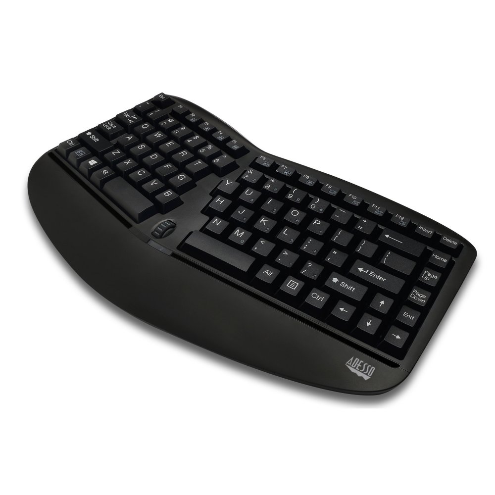 Integrated Palm Rest - Adesso WKB-1150CB