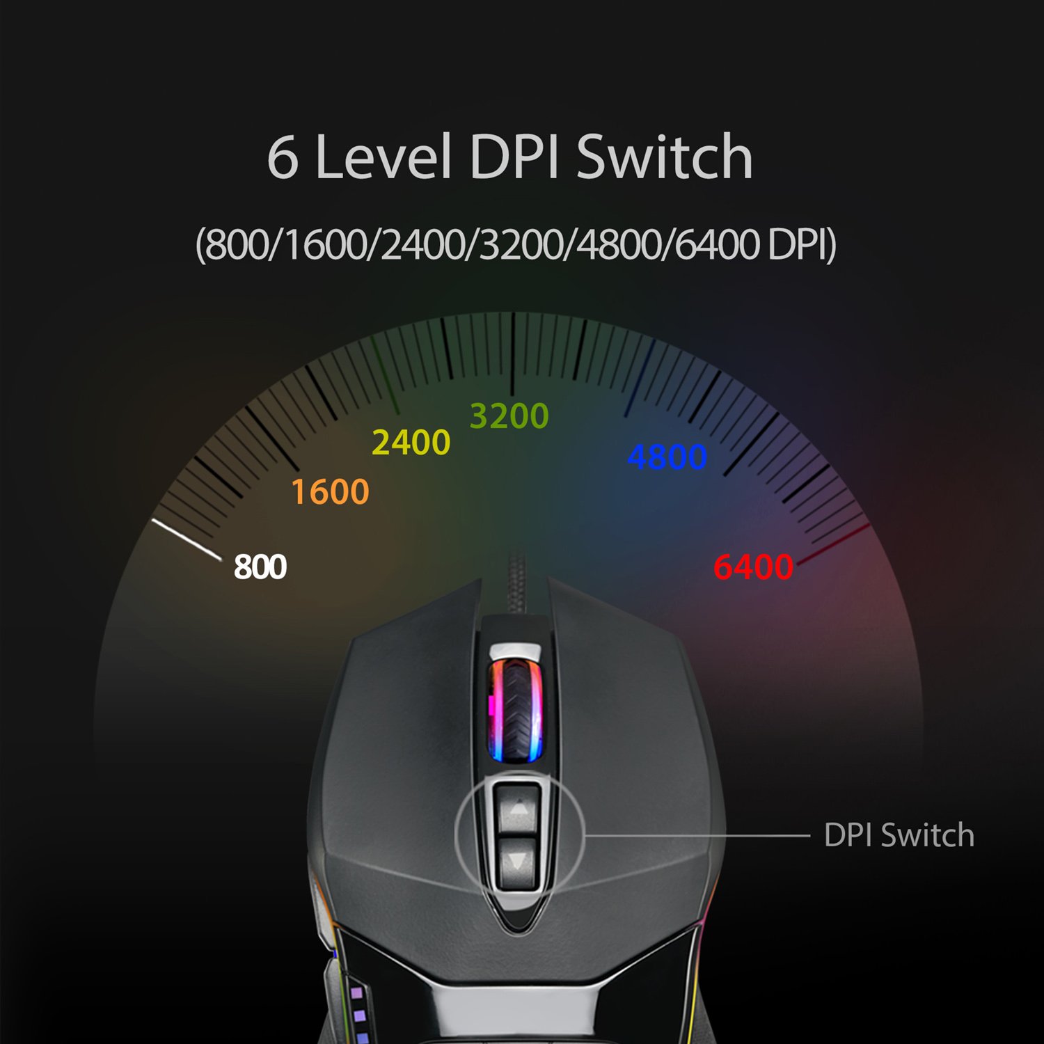 Adesso iMouse X5 RGB Illuminated 7-Button Ambidextrous Gaming Mouse