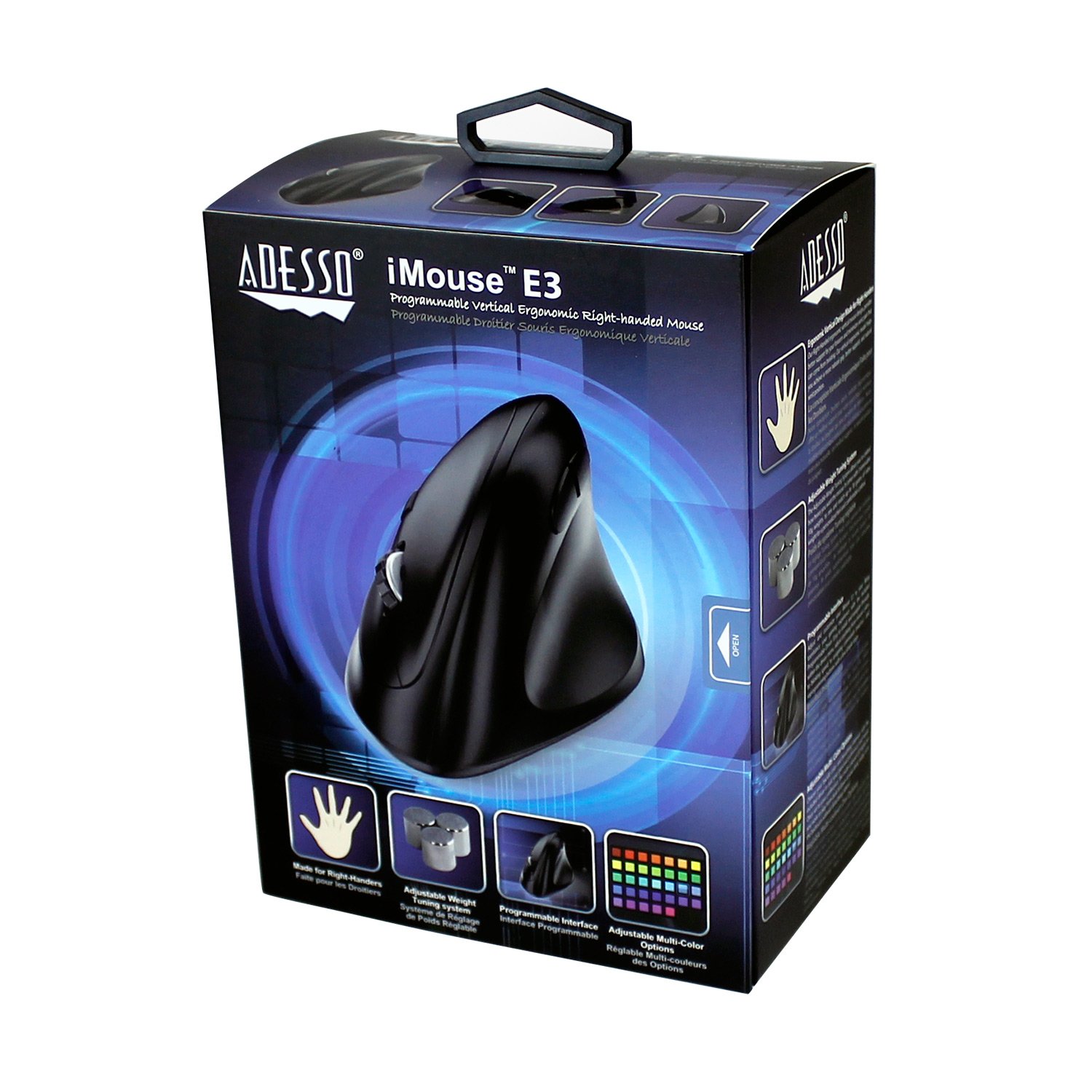 Adesso iMouse E3 Vertical Ergonomic Programmable Gaming Mouse