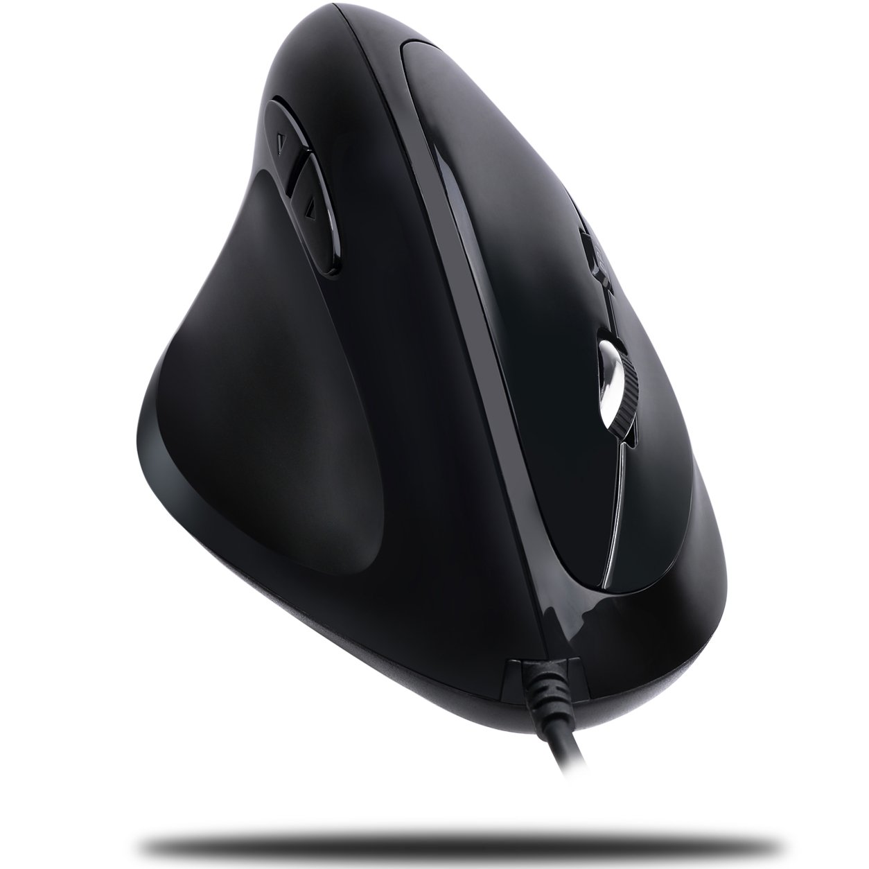 Adesso iMouse E7 Left-Handed Vertical Ergonomic Programmable Gaming Mouse