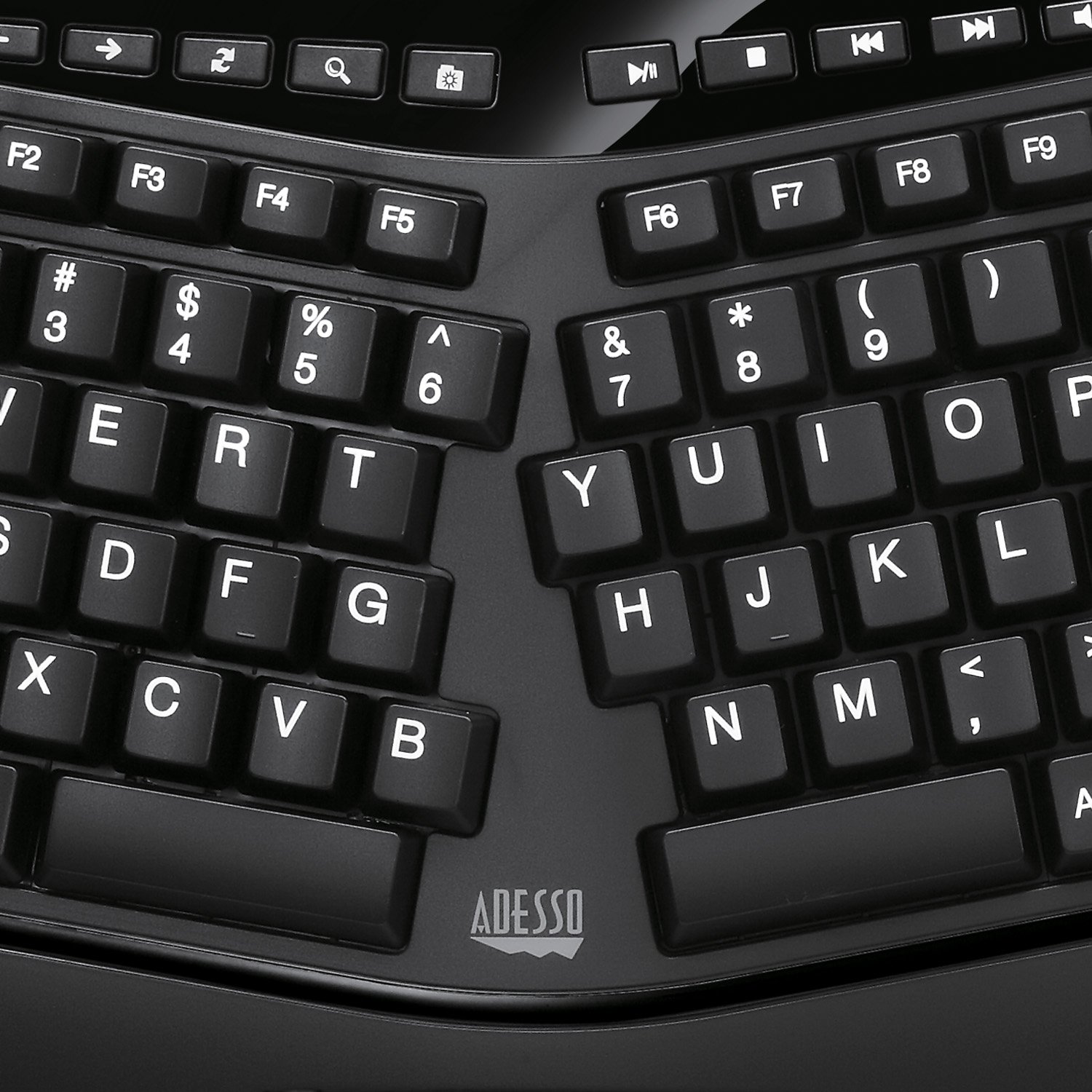 Adesso AKB-450UB Tru-Form Ergonomic Touchpad Keyboard