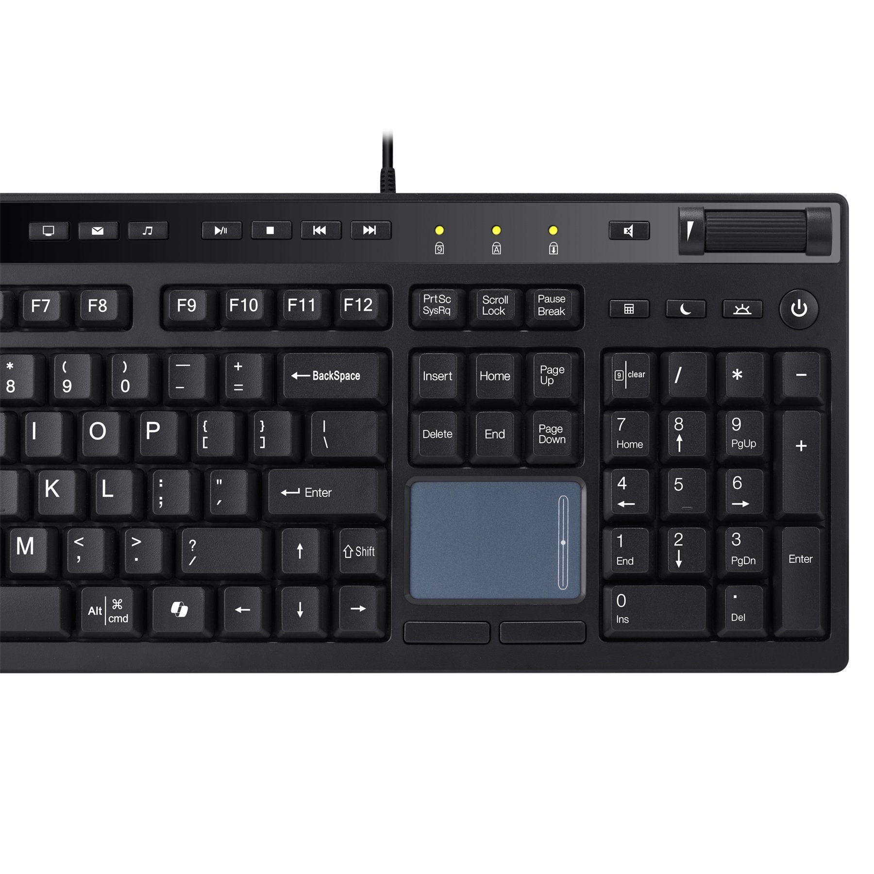Adesso AKB-445UB Multi-OS Full-sized Touchpad Keyboard - Wired