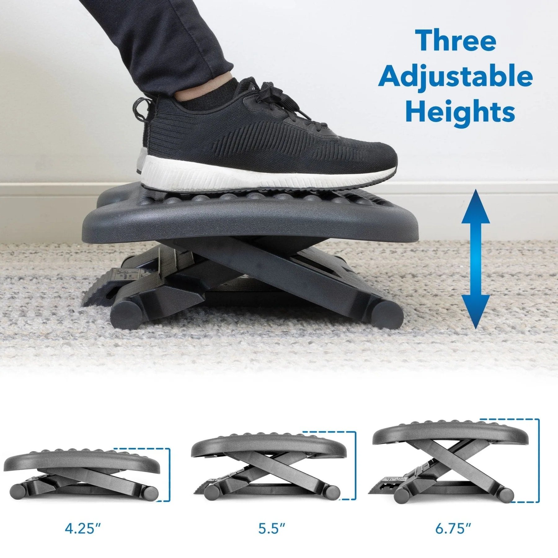 MOUNT-IT! MI-7801 Height and Angle Adjustable Ergonomic Footrest