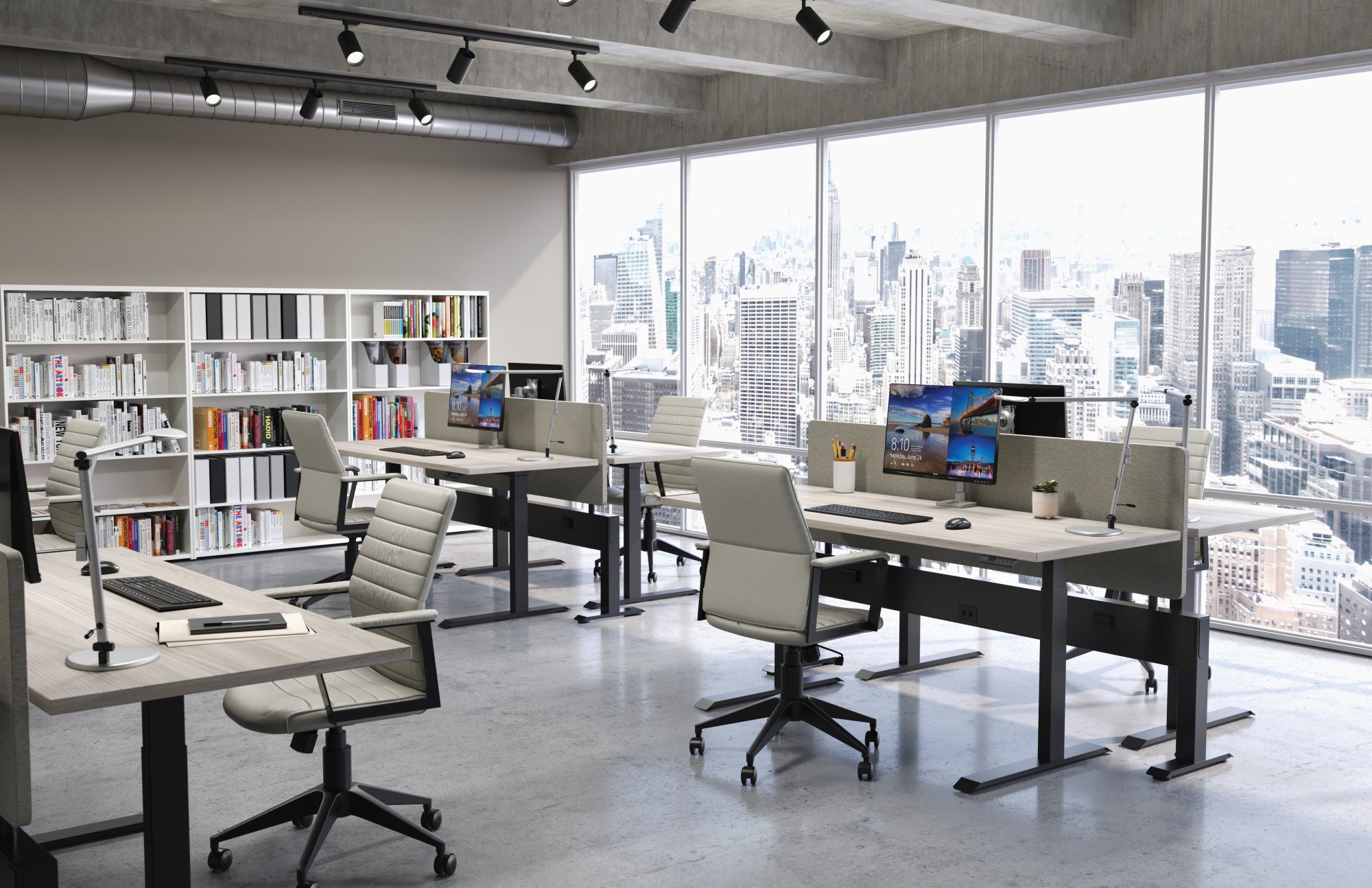 48W x 24D Sit-Stand Desk - Workrite ASCENT4-EX Electric - E3/SEI