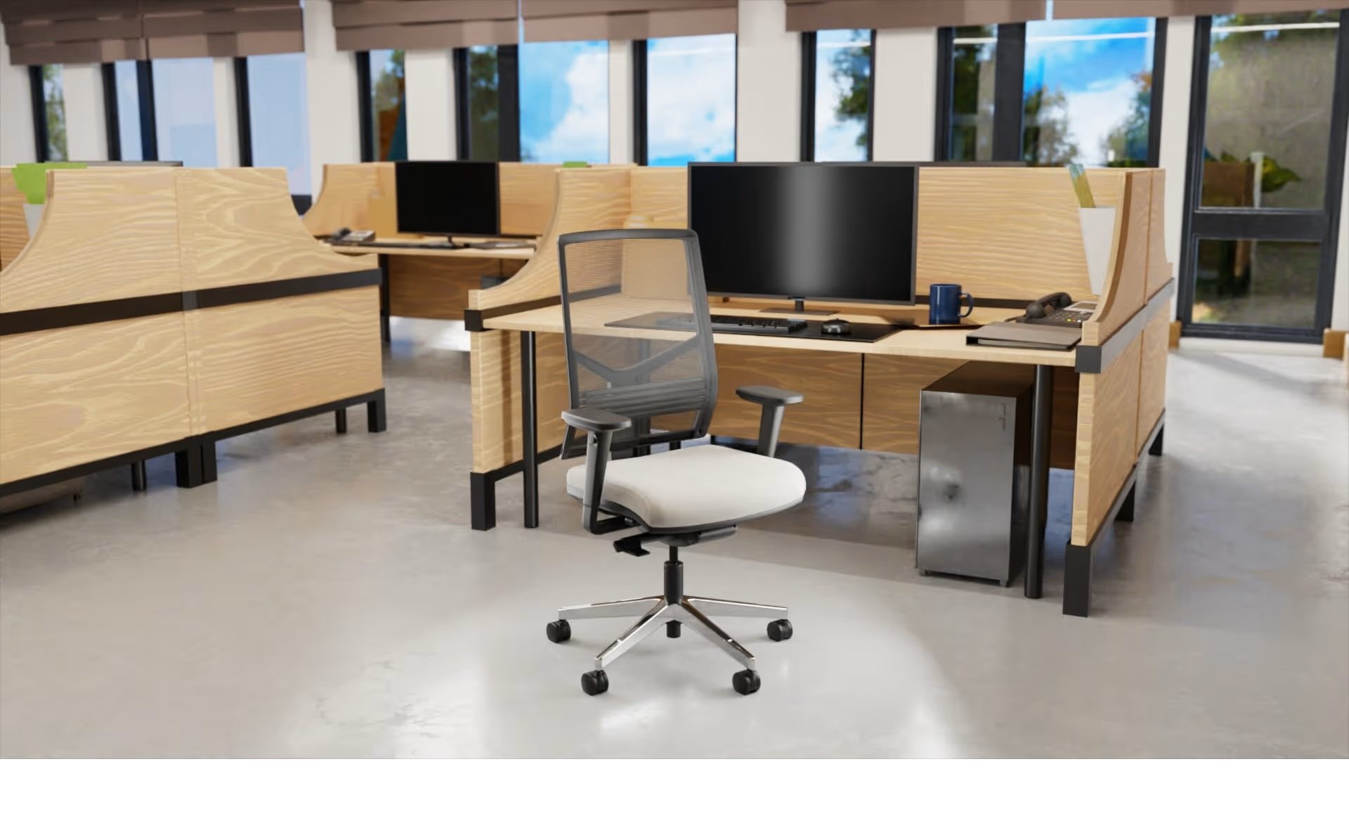 Sitmatic AutoSit Mesh Back Task Chair - ASM3