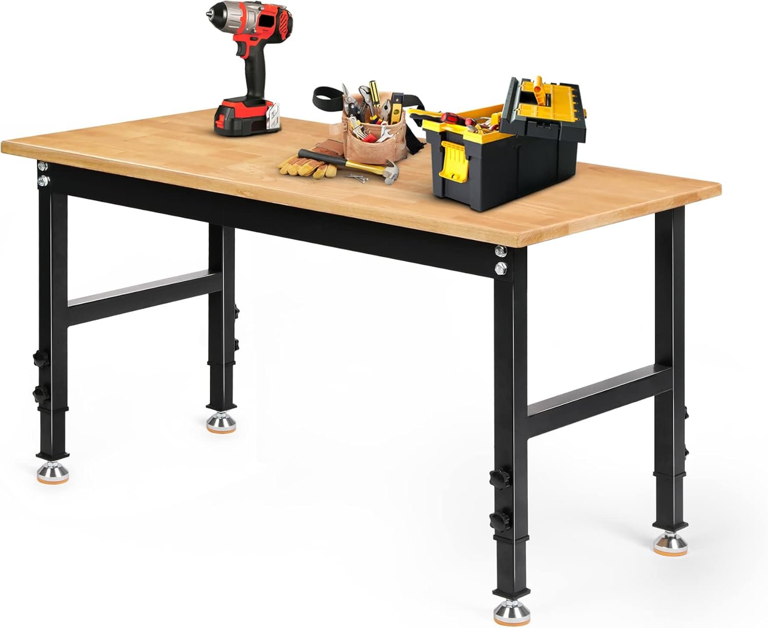 Low-Height 48" wide Heavy-Duty Adjustable Workbench