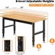Low-Height 48" wide Heavy-Duty Adjustable Workbench