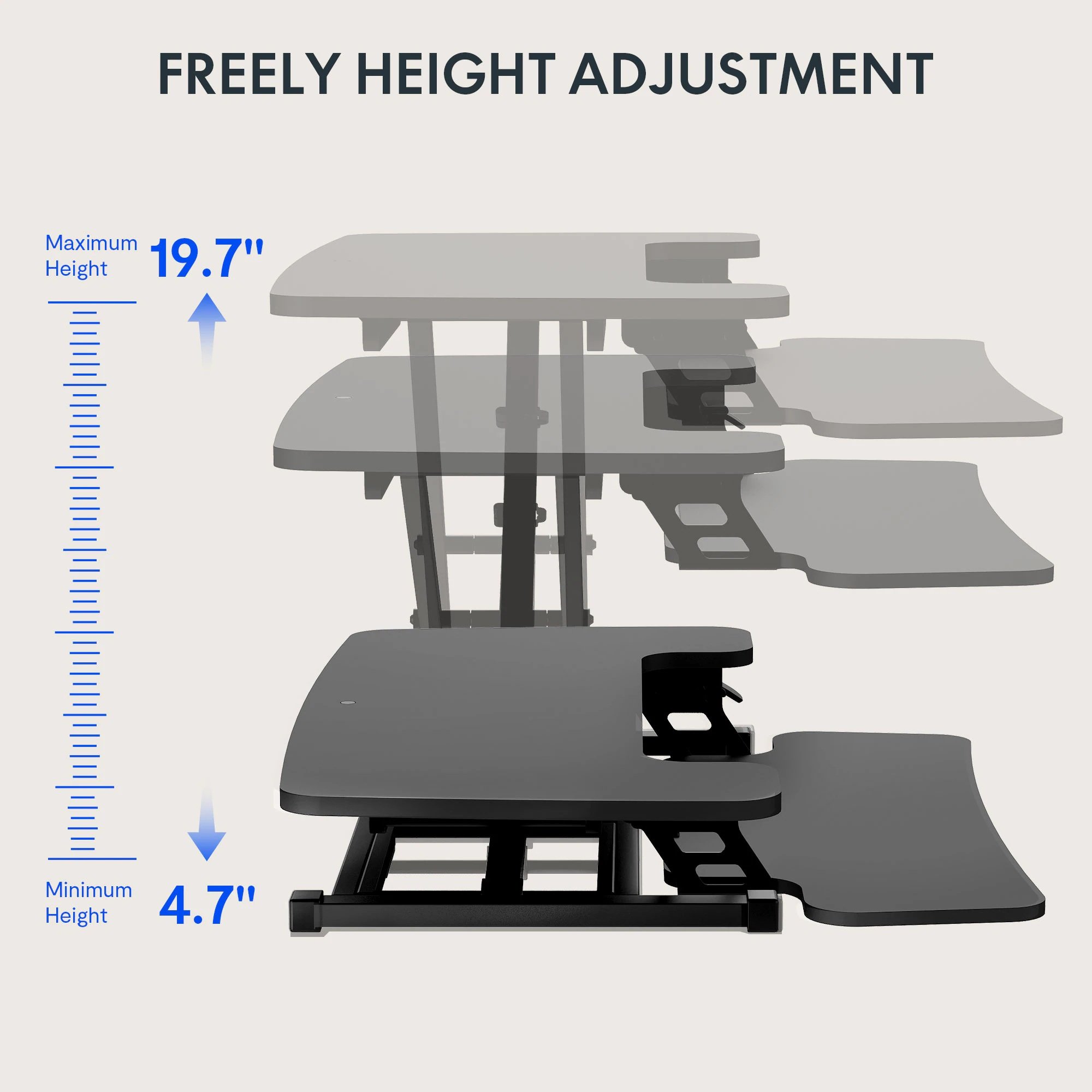 Flexispot 28" AlcoveRiser Standing Desk Converter M7