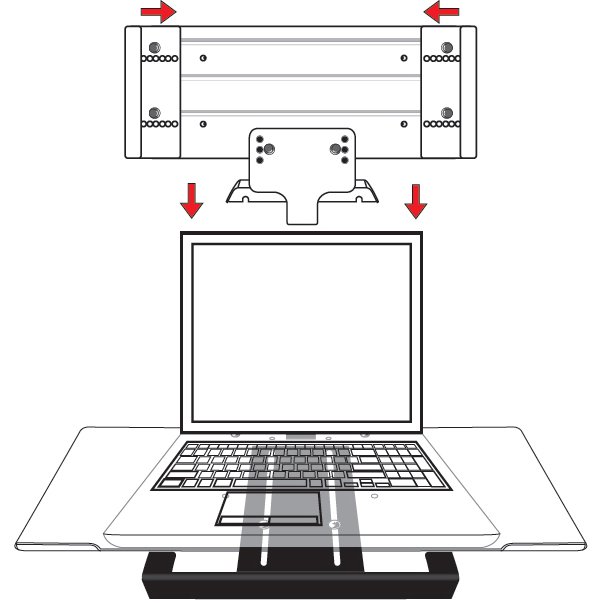 Laptop Tray System with Mouse Area, ED-LT23-75