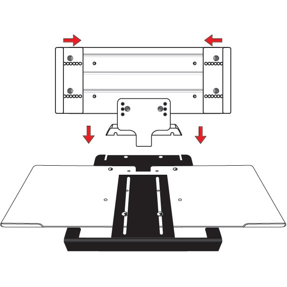 Laptop Tray System with Mouse Area, ED-LT23-75