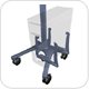 Anthro ZSRSB Standard or ZSMSB Mini CPU SiderRack in Slate Blue