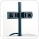 Anthro ZPMDSB Dual Flat Panel Monitor Mount in Slate Blue