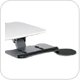 Anthro 169BK Style D Zido Keyboard and Mouse Caddy in Neutral Black Granite