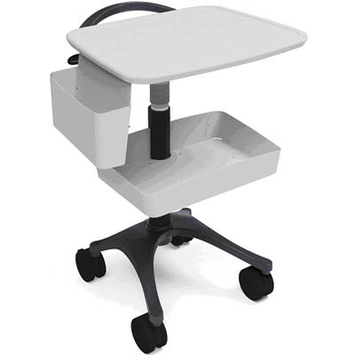 Anthro BZD03SB/CG4 Height Adjustable Compact Healthcare EKG Cart