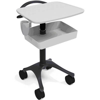 Anthro BZD02SB/CG4 Height Adjustable Healthcare Ultrasound Cart