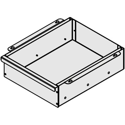Anthro 743SS Metal Drawer with Drawer Front