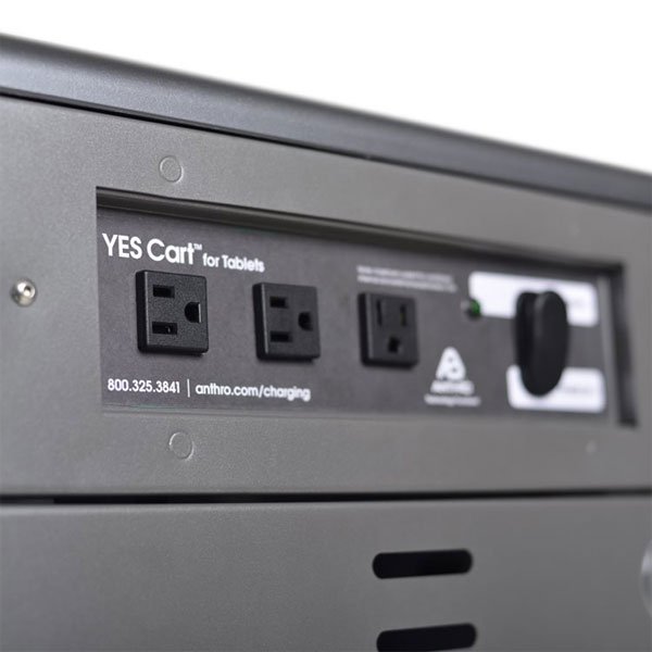 Ergotron YESTABGMPW4 Anthro YES Charging Cart for Tablets and iPads