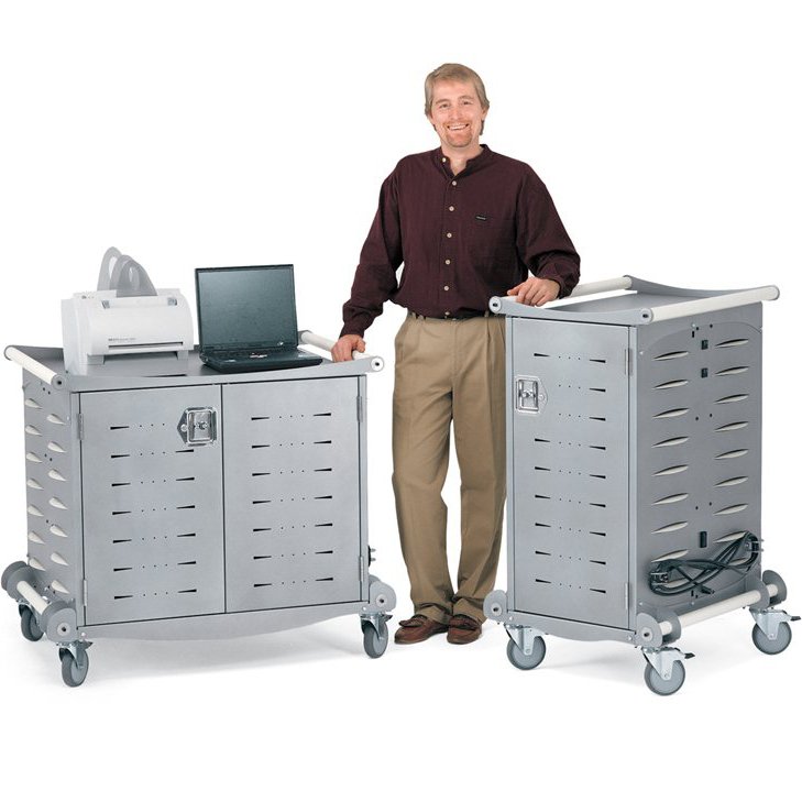 Ergotron LTSC20WH/SM Anthro LT20 Laptop Charging Cart
