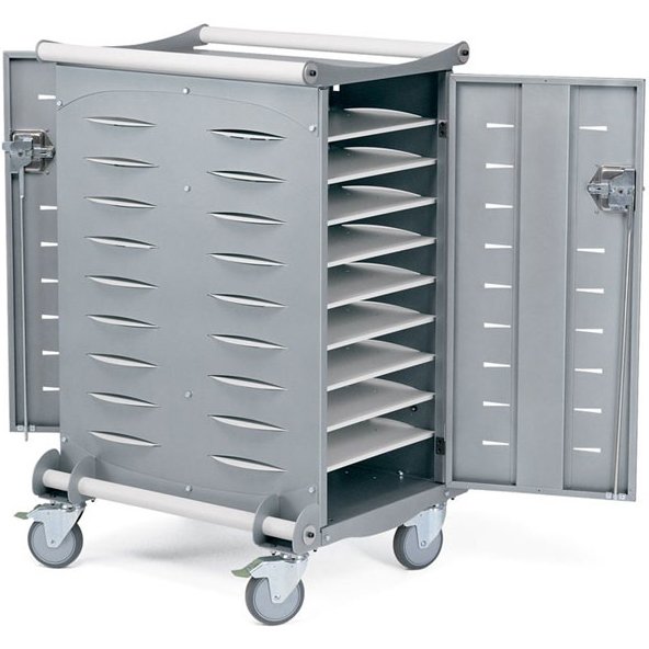 Ergotron LTSC20WH/SM Anthro LT20 Laptop Charging Cart