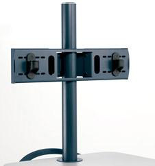 Anthro ZPMDSB Dual Flat Panel Monitor Mount in Slate Blue