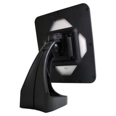 Rear View of Archelon APiP01S Secure Protected iPad Enclosure Traditional Table Top Mount