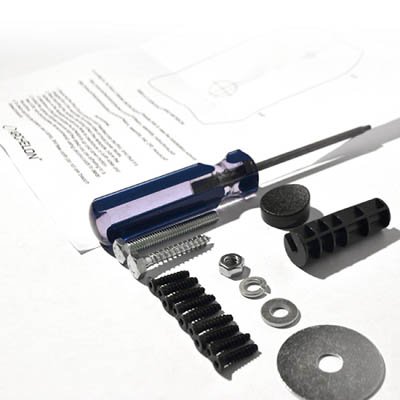 Hardware of Archelon APiP01S-2 Secure Protected iPad Enclosure Traditional Wall Mount